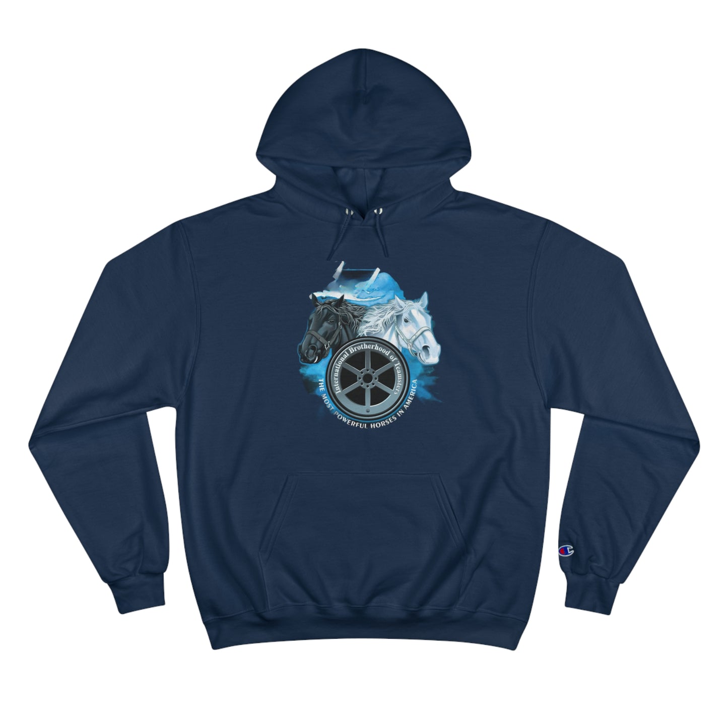 Teamsters powerful horses Champion Hoodie