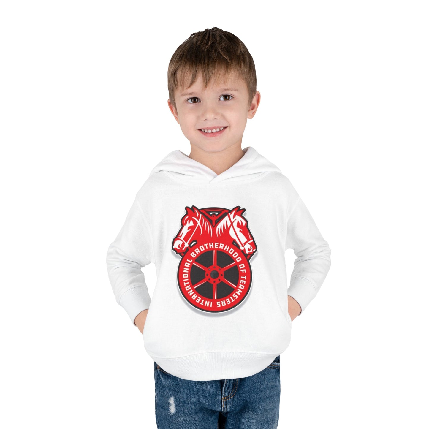 Toddler Fleece Hoodie - Brotherhood of Horses Design