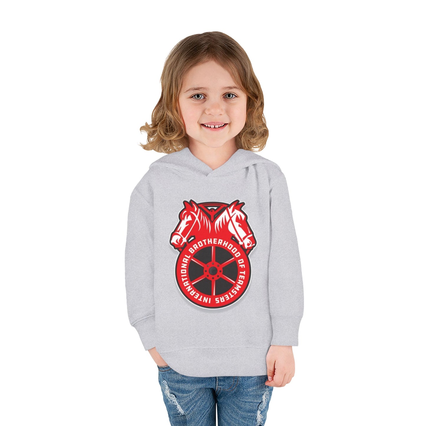 Toddler Fleece Hoodie - Brotherhood of Horses Design