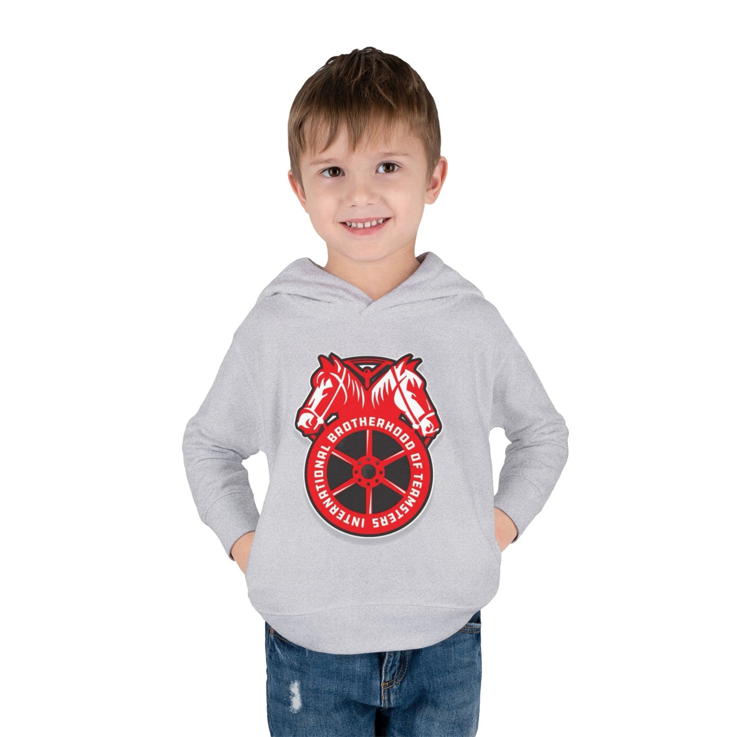 Toddler Fleece Hoodie - Brotherhood of Horses Design